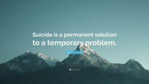 solution for suicide