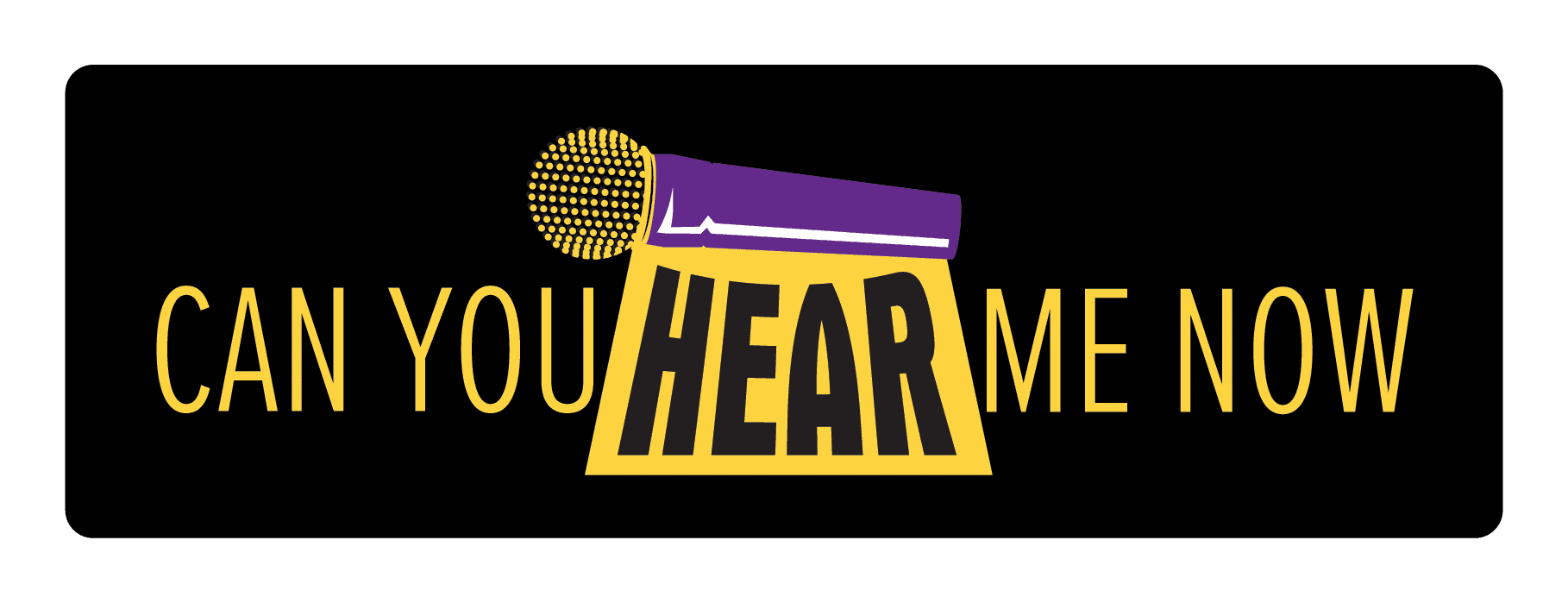 Can You Hear Me Now | school speakers logo